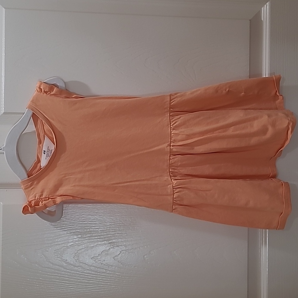 H & M Orange Girls dress 5/6 Y